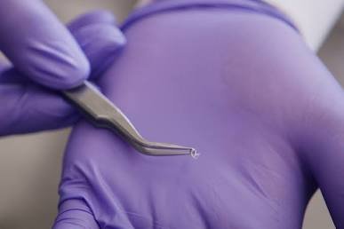 O micro-robô Milli-spinner em escala milimétrica.. Source: Stanford Report - Stanford University
